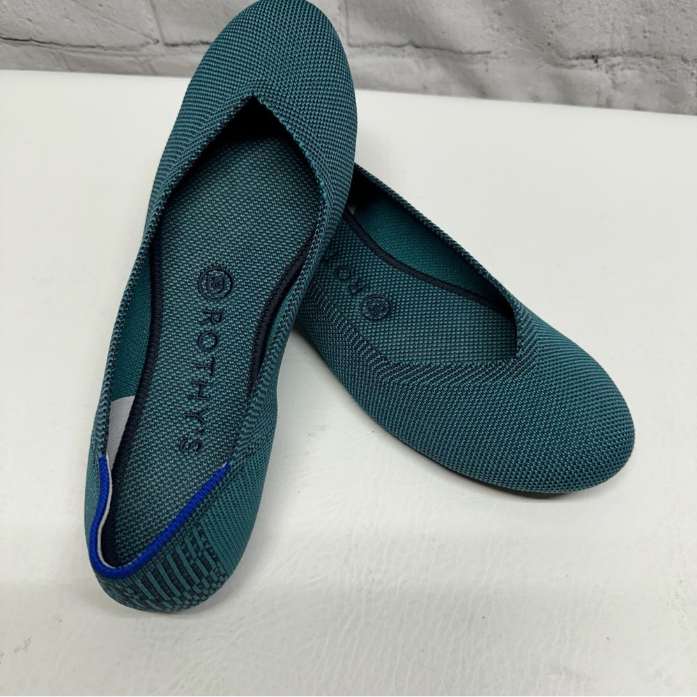 Rothy's Teal Women's Flats shoes size 7.5 - Picture 7 of 9